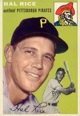 1954 Topps Hal Rice #95 Baseball Card