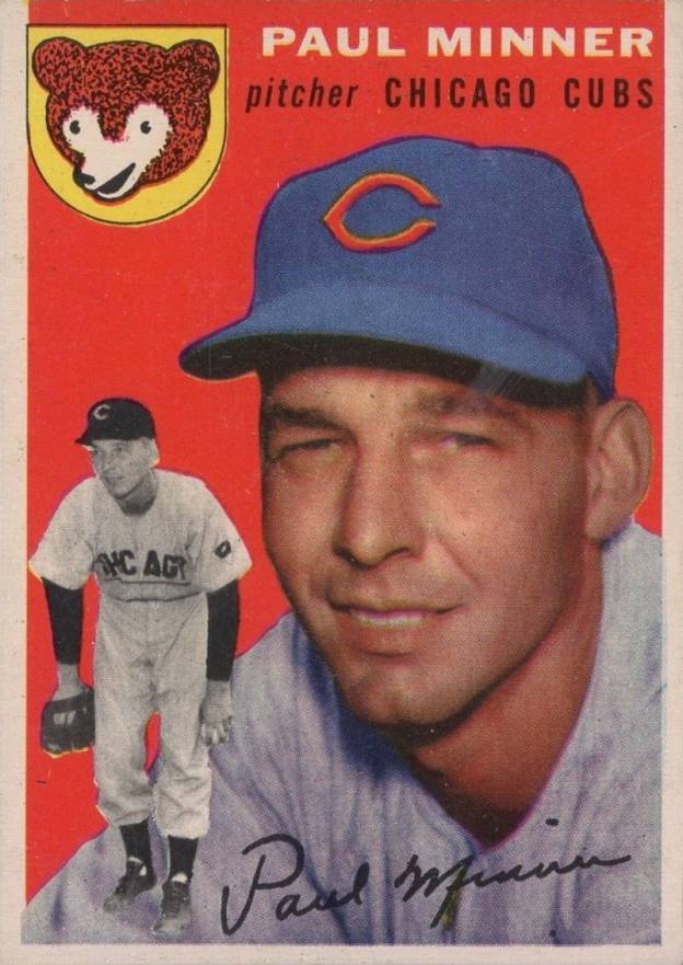 1954 Topps Paul Minner #28 Baseball Card