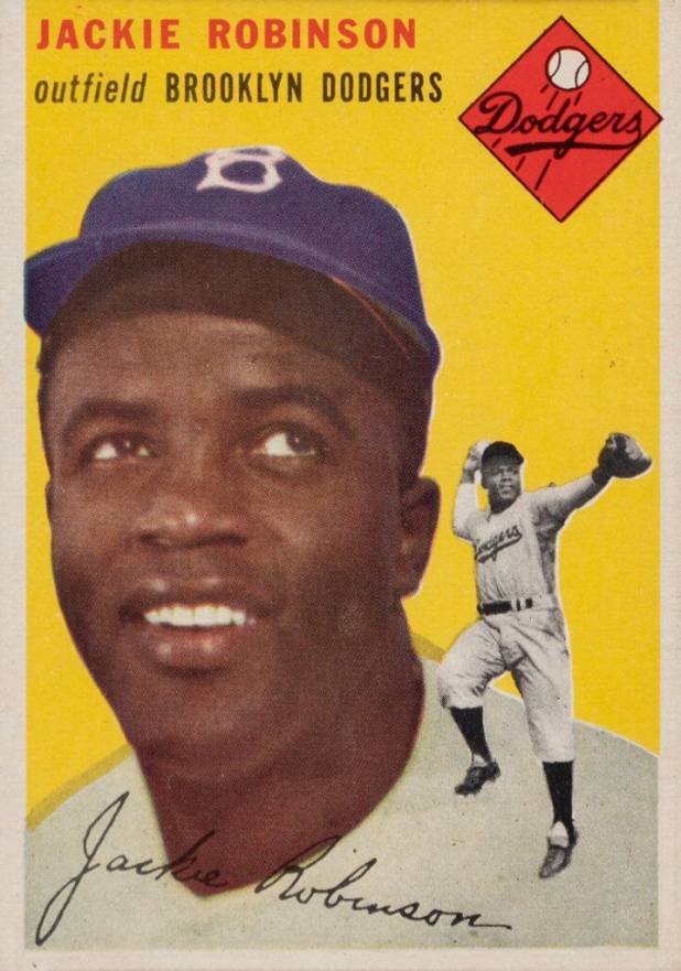1954 Topps Jackie Robinson #10 Baseball Card