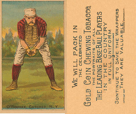 1887 Buchner Gold Coin Jim O'Rourke # Baseball Card