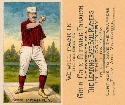 1887 Buchner Gold Coin Tim Keefe # Baseball Card