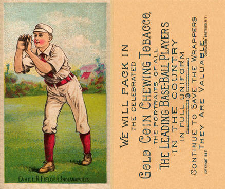 1887 Buchner Gold Coin Patsy Cahill # Baseball Card