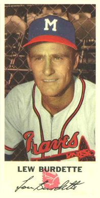1954 Johnston Cookies Braves Lew Burdette #33 Baseball Card