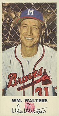 1954 Johnston Cookies Braves Wm. Walters #31 Baseball Card