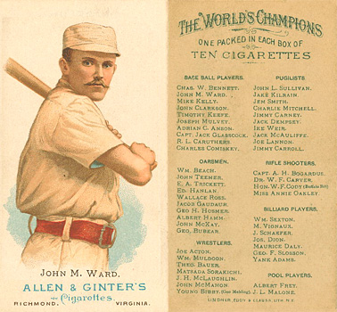 1888 Allen & Ginter John Ward # Baseball Card