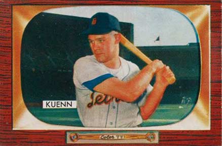 1955 Bowman Harvey Kuenn #132c Baseball Card