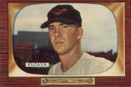 1955 Bowman Bob Kuzava #215 Baseball Card