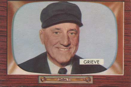 1955 Bowman William T. Grieve #275 Baseball Card