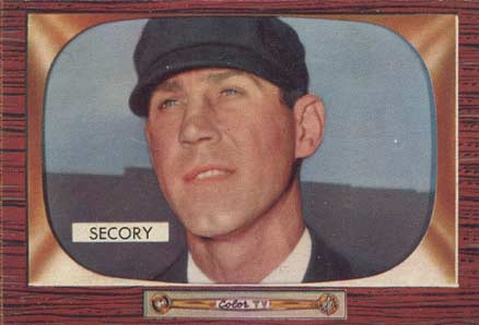 1955 Bowman Frank Secory #286 Baseball Card