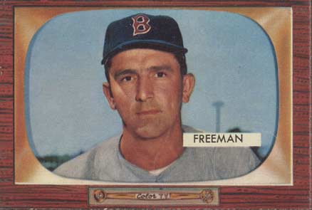1955 Bowman Hershell Freeman #290 Baseball Card