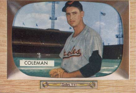 1955 Bowman Joe Coleman #3 Baseball Card