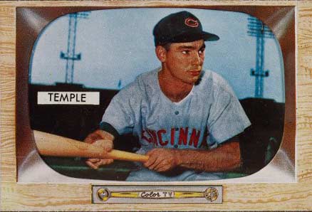 1955 Bowman Johnny Temple #31 Baseball Card