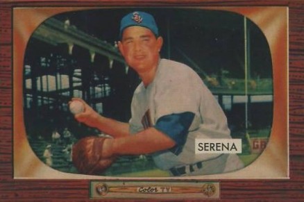 1955 Bowman Bill Serena #233 Baseball Card