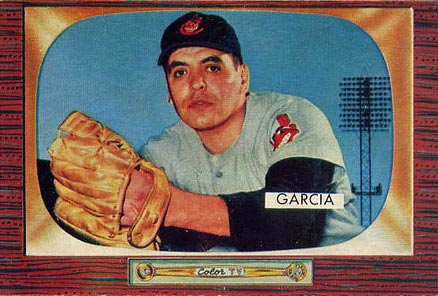 1955 Bowman Mike Garcia #128 Baseball Card