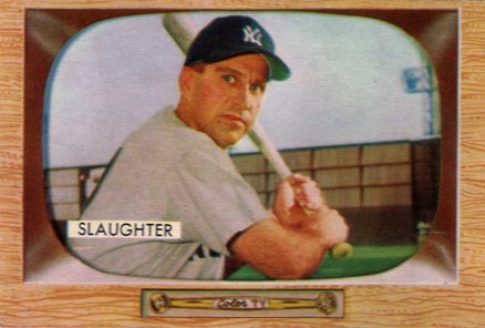 1955 Bowman Enos Slaughter #60 Baseball Card