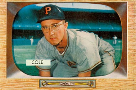 1955 Bowman Dick Cole #28 Baseball Card