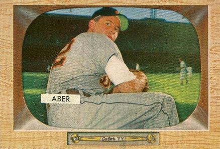 1955 Bowman Al Aber #24 Baseball Card