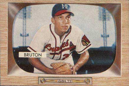 1955 Bowman Billy Bruton #11 Baseball Card