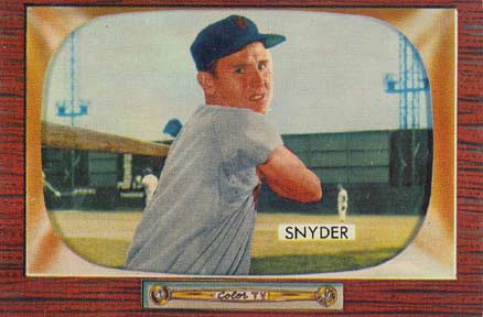 1955 Bowman Jerry Snyder #74 Baseball Card