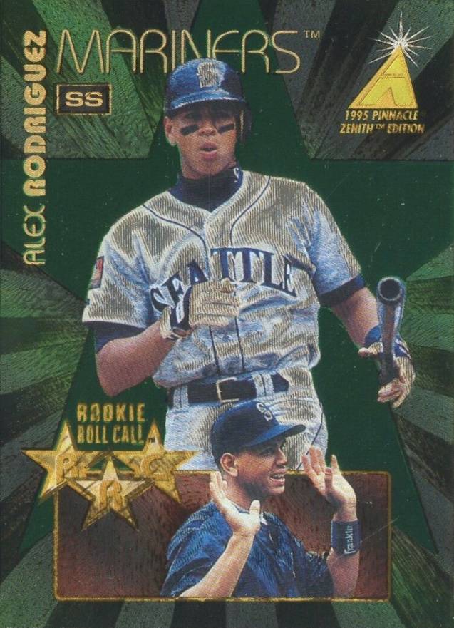 1995 Zenith Rookie Roll Call Alex Rodriguez #1 Baseball Card