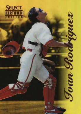 1996 Select Certified Ivan Rodriguez #35 Baseball Card