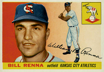 1955 Topps Bill Renna #121 Baseball Card