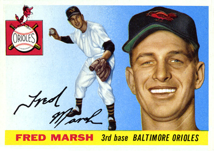 1955 Topps Fred Marsh #13 Baseball Card