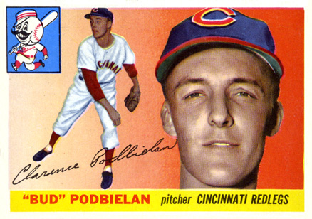 1955 Topps Bud Podbielan #153 Baseball Card