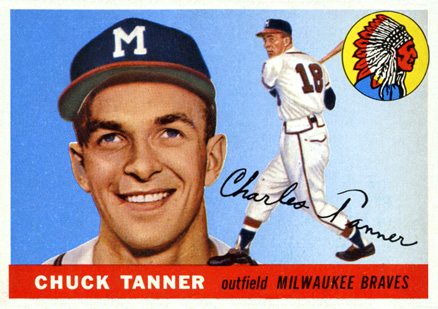 1955 Topps Chuck Tanner #161 Baseball Card
