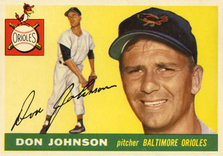 1955 Topps Don Johnson #165 Baseball Card