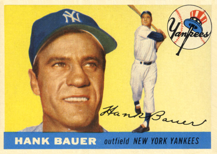 1955 Topps Hank Bauer #166 Baseball Card