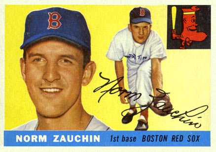 1955 Topps Norm Zauchin #176 Baseball Card