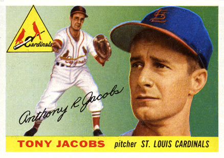 1955 Topps Tony Jacobs #183 Baseball Card