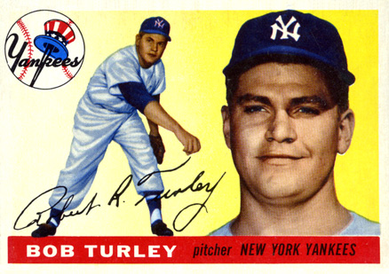 1955 Topps Bob Turley #38 Baseball Card