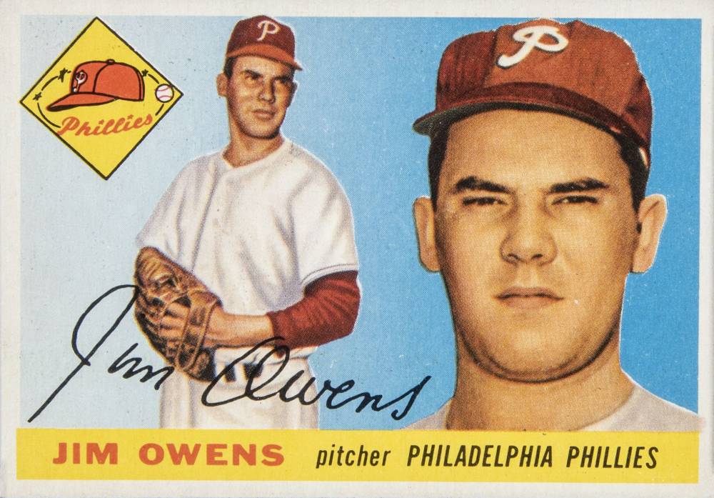1955 Topps Jim Owens #202 Baseball Card