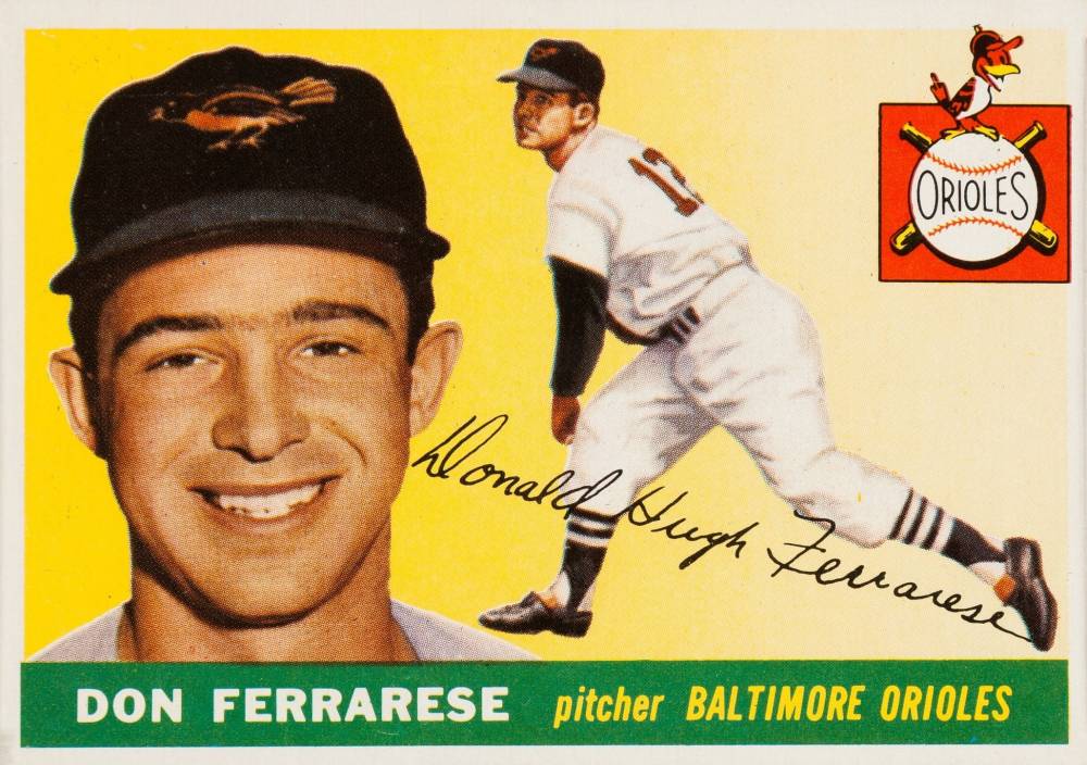 1955 Topps Don Ferrarese #185 Baseball Card