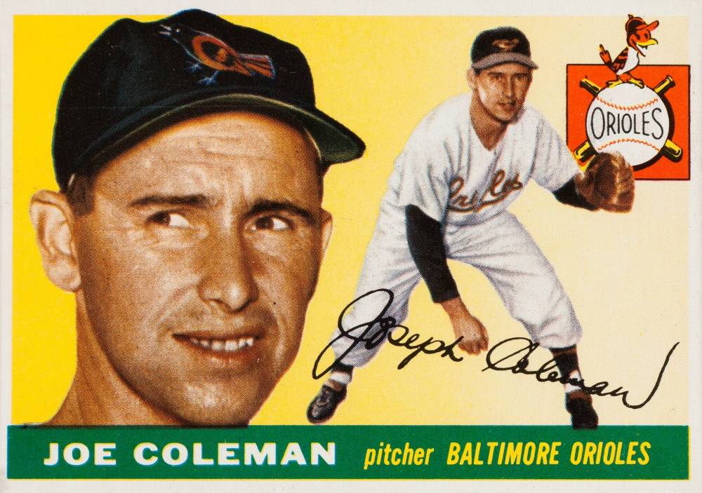 1955 Topps Joe Coleman #162 Baseball Card