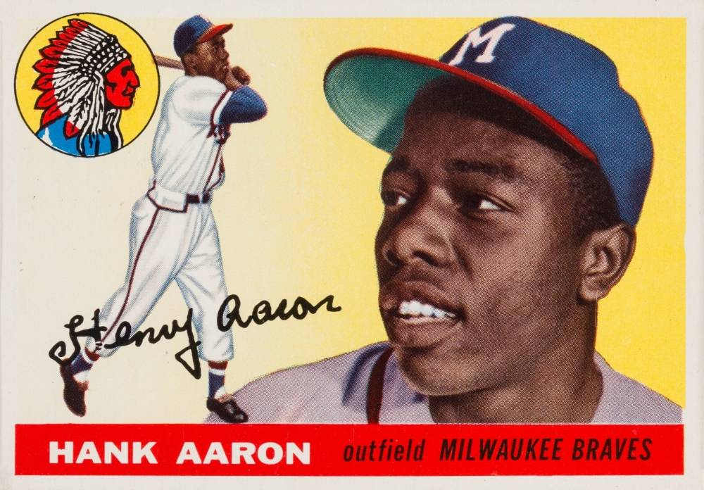 1955 Topps Hank Aaron #47 Baseball Card