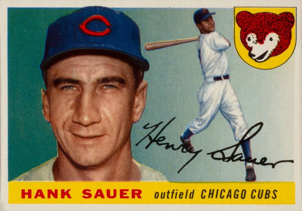 1955 Topps Hank Sauer #45 Baseball Card