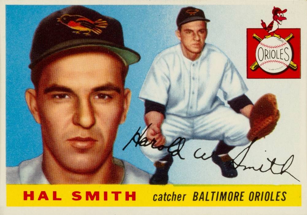 1955 Topps Hal Smith #8 Baseball Card