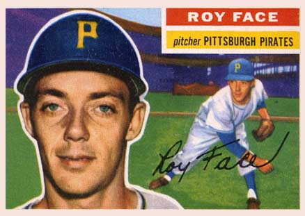1956 Topps Roy Face #13g Baseball Card