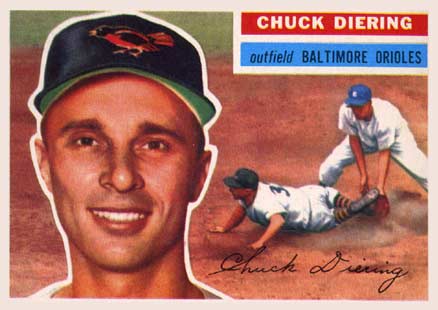 1956 Topps Chuck Diering #19 Baseball Card