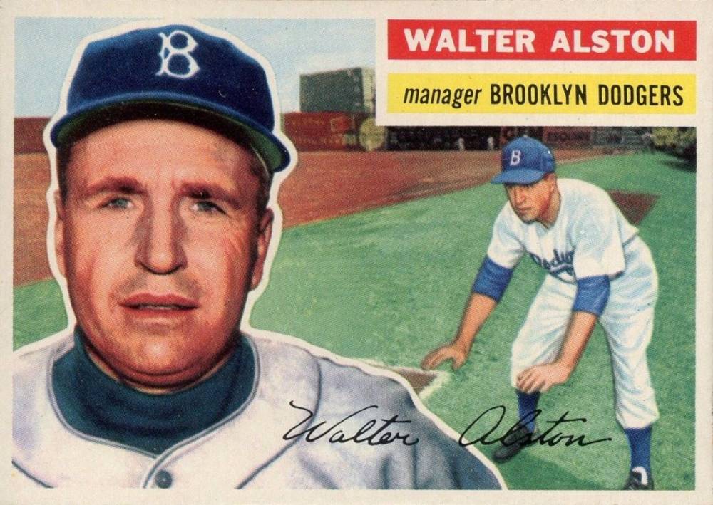 1956 Topps Walter Alston #8g Baseball Card