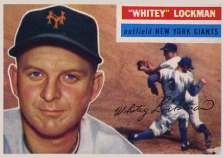 1956 Topps Whitey Lockman #205 Baseball Card