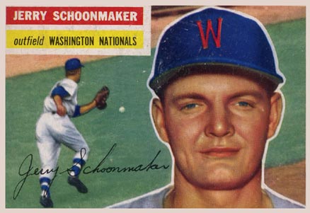 1956 Topps Jerry Schoonmaker #216 Baseball Card