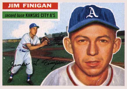 1956 Topps Jim Finigan #22 Baseball Card