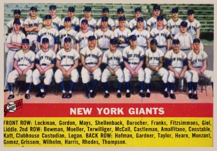 1956 Topps New York Giants #226 Baseball Card
