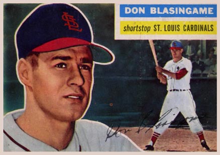 1956 Topps Don Blasingame #309 Baseball Card