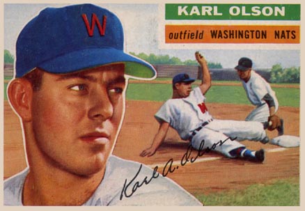 1956 Topps Karl Olson #322 Baseball Card