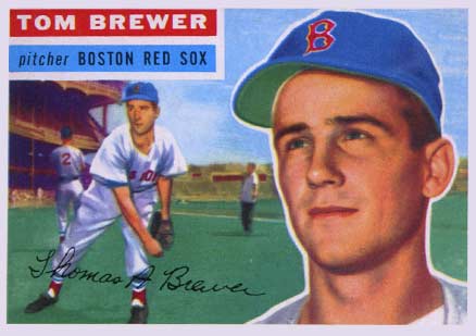1956 Topps Tom Brewer #34 Baseball Card